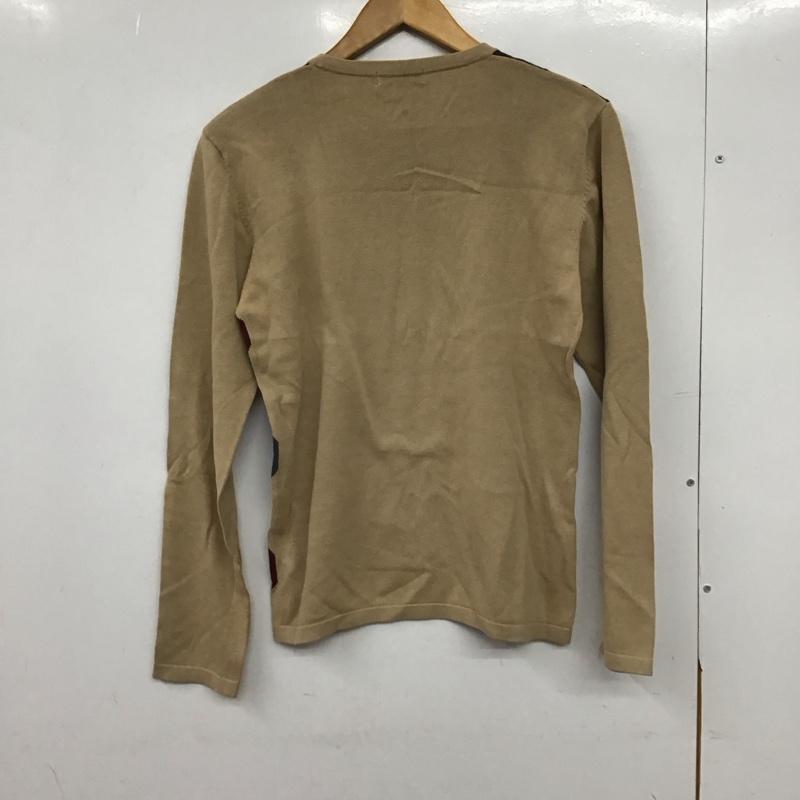 バーバリーブラックレーベル BURBERRY BLACK LABEL ニット、セーター 長袖 長袖ニットカットソー クルーネック セーター 2 プリント マルチカラー / マルチカラー /  メンズ USED 古着 中古 10151367