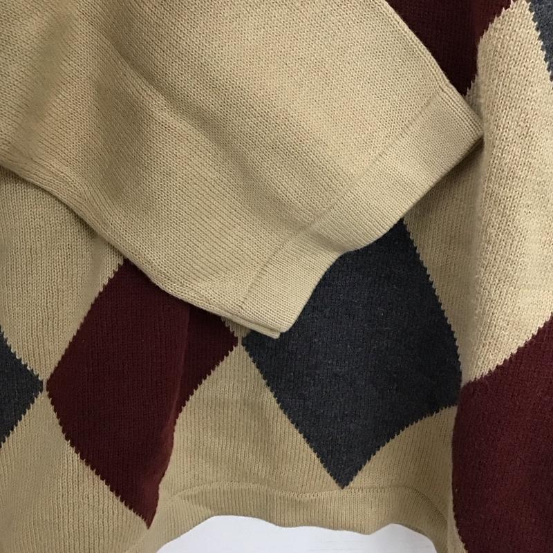 バーバリーブラックレーベル BURBERRY BLACK LABEL ニット、セーター 長袖 長袖ニットカットソー クルーネック セーター 2 プリント マルチカラー / マルチカラー /  メンズ USED 古着 中古 10151367