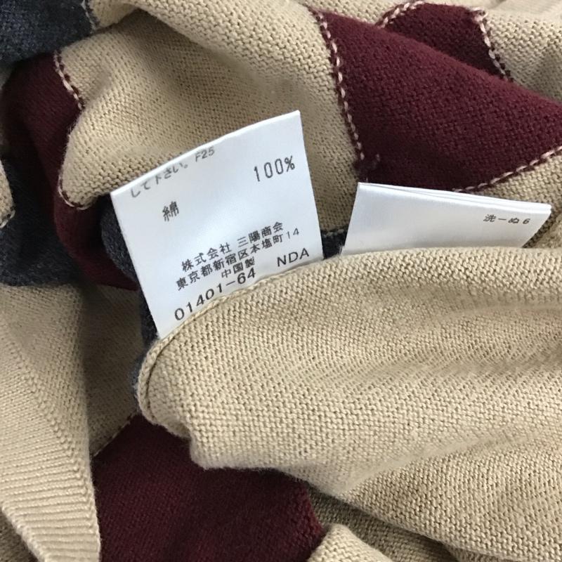 バーバリーブラックレーベル BURBERRY BLACK LABEL ニット、セーター 長袖 長袖ニットカットソー クルーネック セーター 2 プリント マルチカラー / マルチカラー /  メンズ USED 古着 中古 10151367