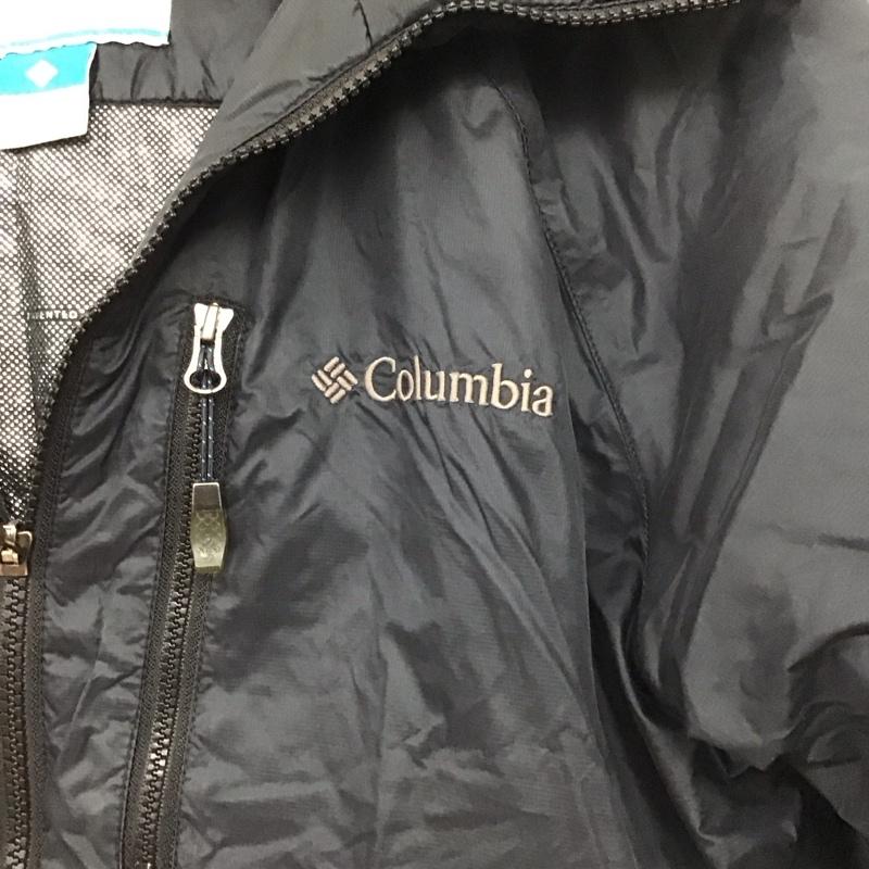 コロンビア Columbia ジャケット、上着 ジャンパー、ブルゾン ジップアップジャケット ナイロンジャケット アウター M ロゴ、文字 黒 / ブラック /  メンズ USED 古着 中古 10151370