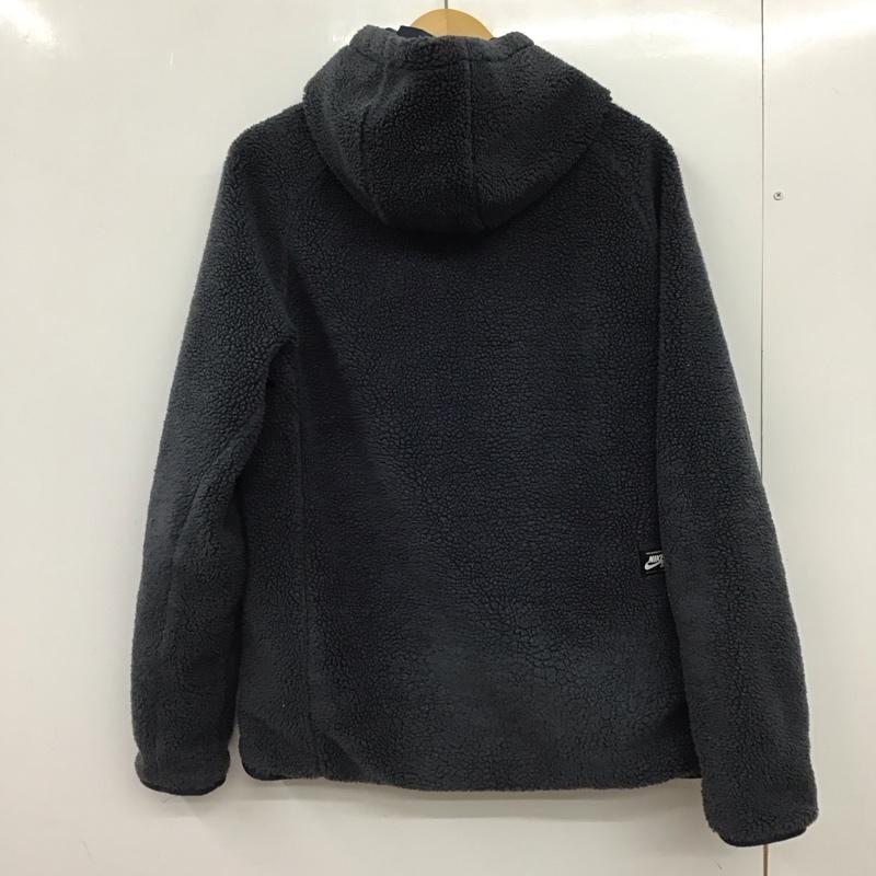 ナイキ NIKE ジャケット、上着 ジャンパー、ブルゾン 862746-451 FULLZIPEVERETTHOODIE ジップアップフリースジャケット L ロゴ、文字 紺 / ネイビー /  メンズ USED 古着 中古 10151374