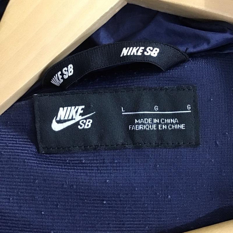 ナイキ NIKE ジャケット、上着 ジャンパー、ブルゾン 862746-451 FULLZIPEVERETTHOODIE ジップアップフリースジャケット L ロゴ、文字 紺 / ネイビー /  メンズ USED 古着 中古 10151374