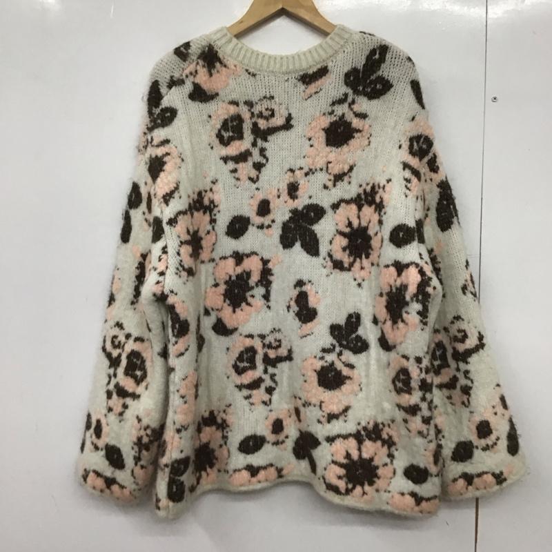 ザラ ZARA ニット、セーター 長袖 長袖ニットカットソー クルーネック セーター M 総柄 マルチカラー / マルチカラー / multicolor レディース USED 古着 中古 10151376