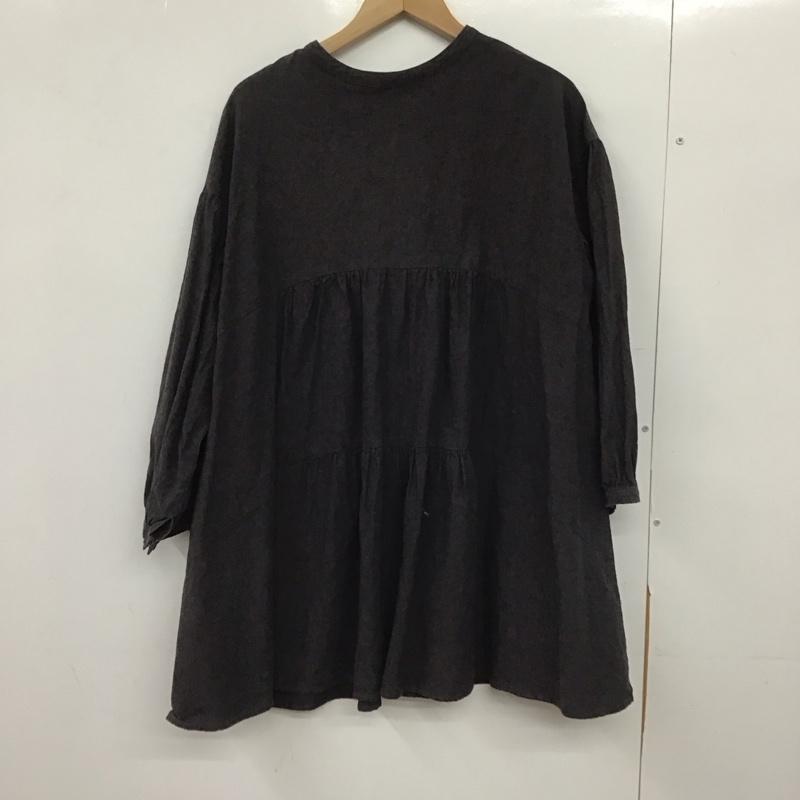 サマンサモスモス Samansa Mos2 シャツ、ブラウス 半袖 lnr-1709879 半袖シャツ チュニックシャツ FREE 無地 チャコールグレー / チャコールグレー / レディース USED 古着 中古 10151378