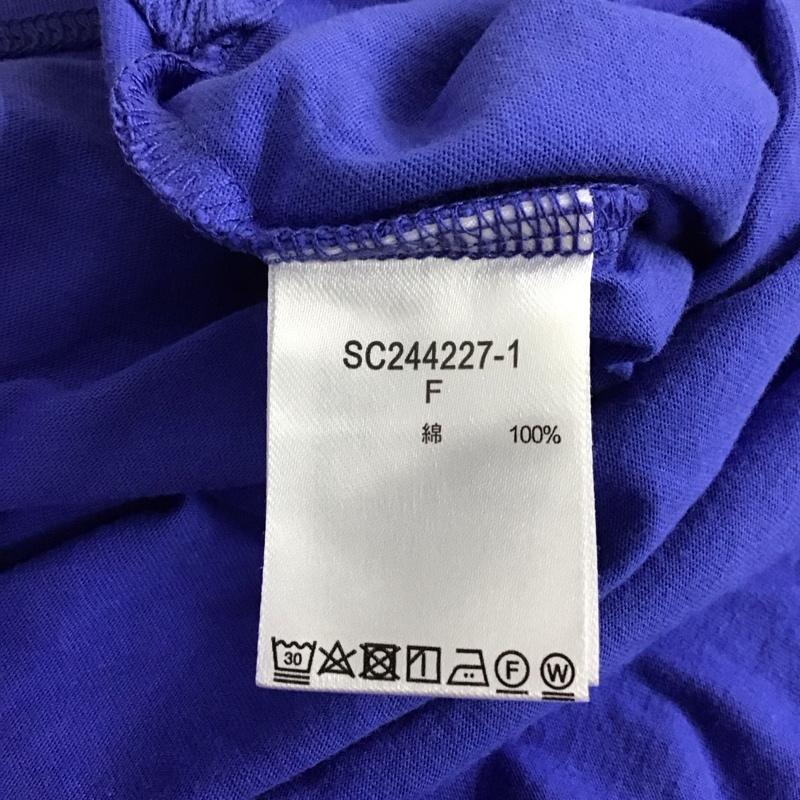 スタディオクリップ studio CLIP Tシャツ 半袖 半袖カットソー プリントTシャツ クルーネックカットソー FREE 無地 青 / ブルー / blue レディース USED 古着 中古 10151380
