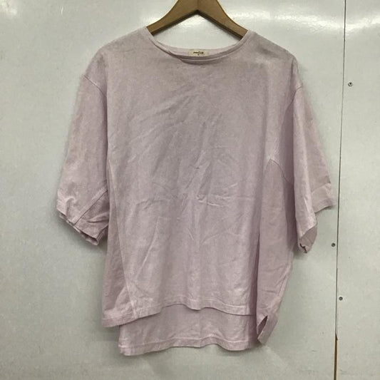 スタディオクリップ studio CLIP Tシャツ 半袖 半袖カットソー 無地Tシャツ クルーネックカットソー FREE 無地 桃 / ピンク / pink レディース USED 古着 中古 10151381