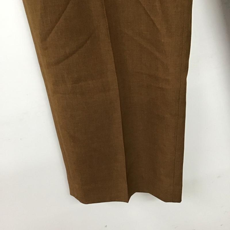 ローリーズファーム LOWRYS FARM パンツ スラックス スラックスパンツ ワイドパンツ センタータックパンツ L 無地 茶 / ブラウン / brown レディース USED 古着 中古 10151395