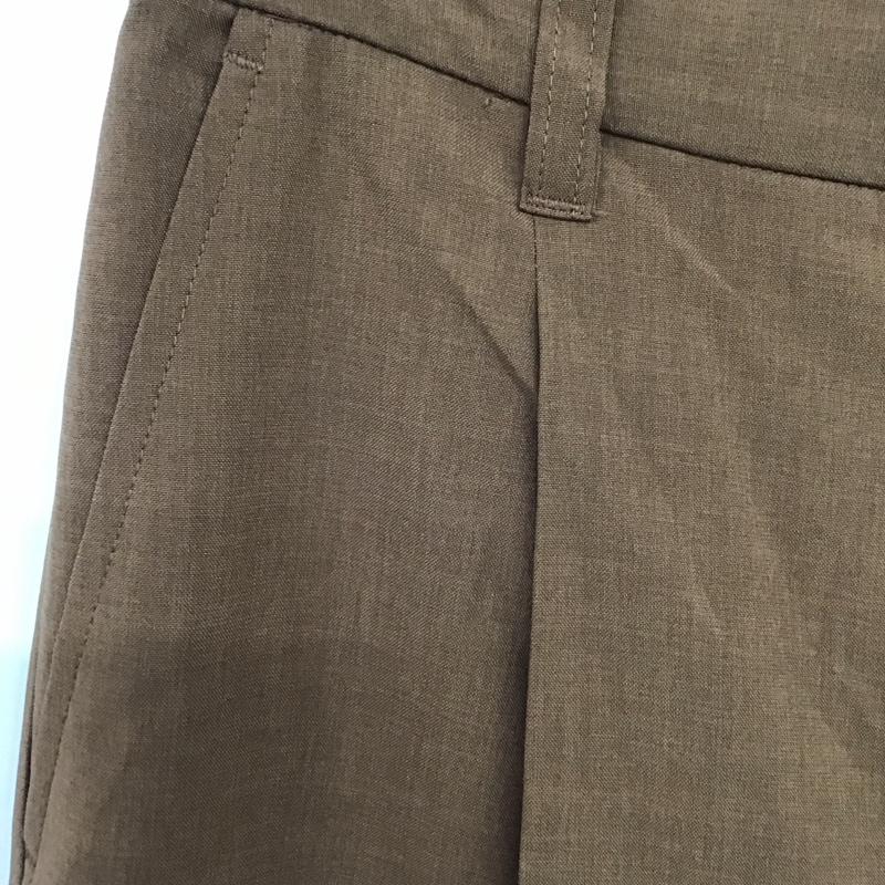 ローリーズファーム LOWRYS FARM パンツ スラックス スラックスパンツ ワイドパンツ センタータックパンツ L 無地 茶 / ブラウン / brown レディース USED 古着 中古 10151395