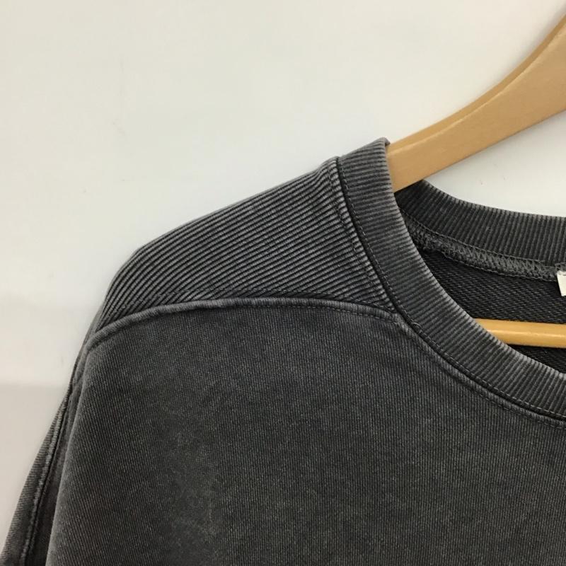 ザラ ZARA トレーナー 半袖 半袖スウェットカットソー クルーネックカットソー S 無地 チャコールグレー / チャコールグレー / レディース USED 古着 中古 10151400