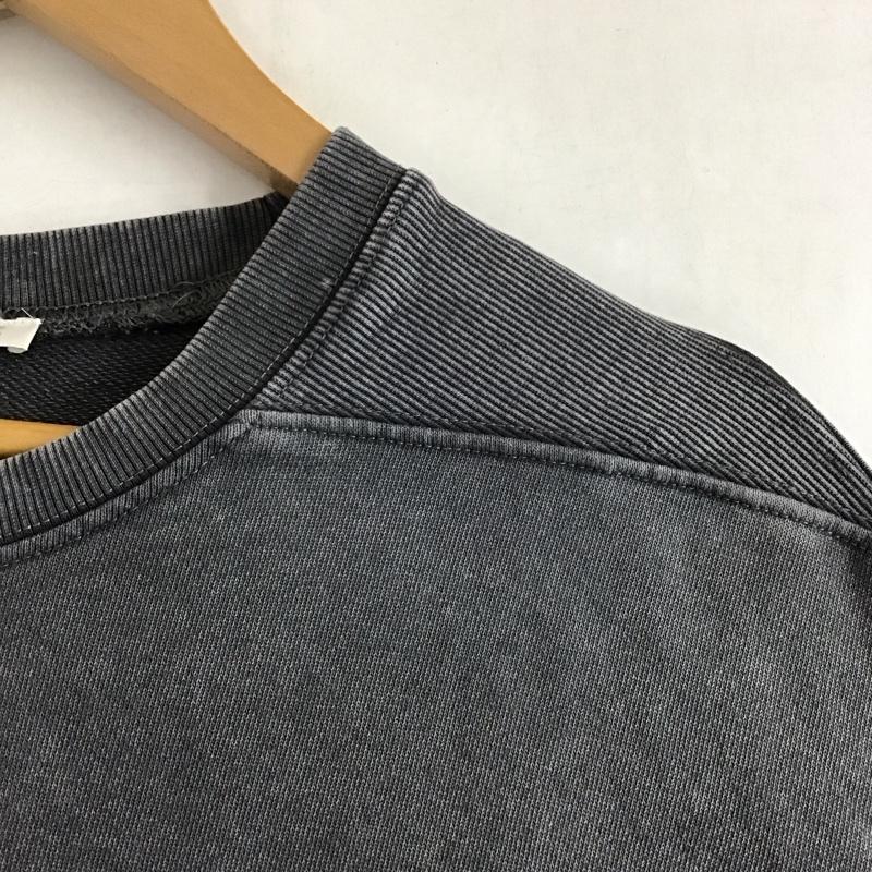 ザラ ZARA トレーナー 半袖 半袖スウェットカットソー クルーネックカットソー S 無地 チャコールグレー / チャコールグレー / レディース USED 古着 中古 10151400