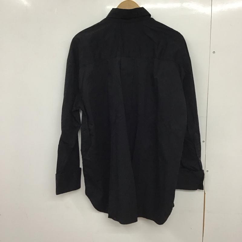 ザラ ZARA シャツ、ブラウス 長袖 長袖シャツ 無地シャツ カラーシャツ S 無地 黒 / ブラック / black レディース USED 古着 中古 10151403