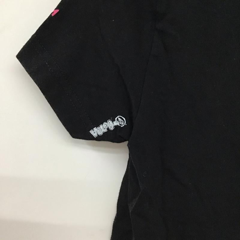 ボルコム VOLCOM Tシャツ 半袖 半袖カットソー プリントTシャツ クルーネックカットソー S プリント 黒 / ブラック / black レディース USED 古着 中古 10151404