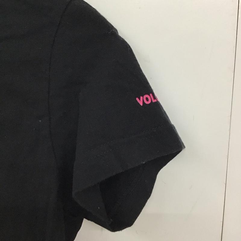 ボルコム VOLCOM Tシャツ 半袖 半袖カットソー プリントTシャツ クルーネックカットソー S プリント 黒 / ブラック / black レディース USED 古着 中古 10151404