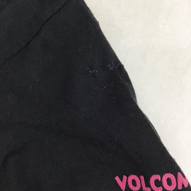 ボルコム VOLCOM Tシャツ 半袖 半袖カットソー プリントTシャツ クルーネックカットソー S プリント 黒 / ブラック / black レディース USED 古着 中古 10151404