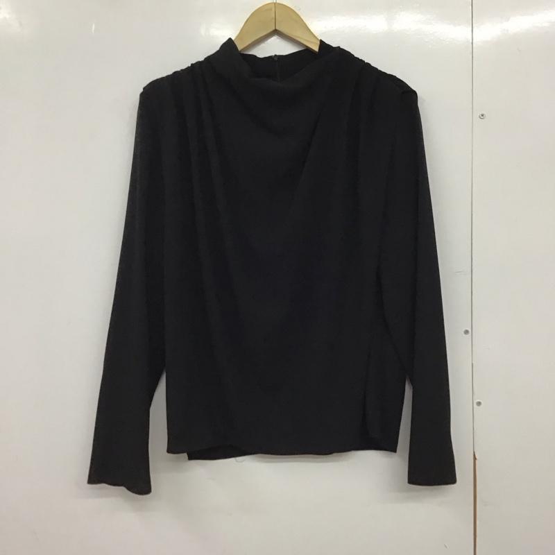 ザラ ZARA カットソー 長袖 長袖カットソー 無地カットソー プルオーバーシャツ M 無地 黒 / ブラック / black レディース USED 古着 中古 10151412