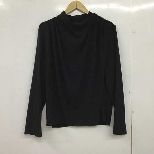 ザラ ZARA カットソー 長袖 長袖カットソー 無地カットソー プルオーバーシャツ M 無地 黒 / ブラック / black レディース USED 古着 中古 10151412