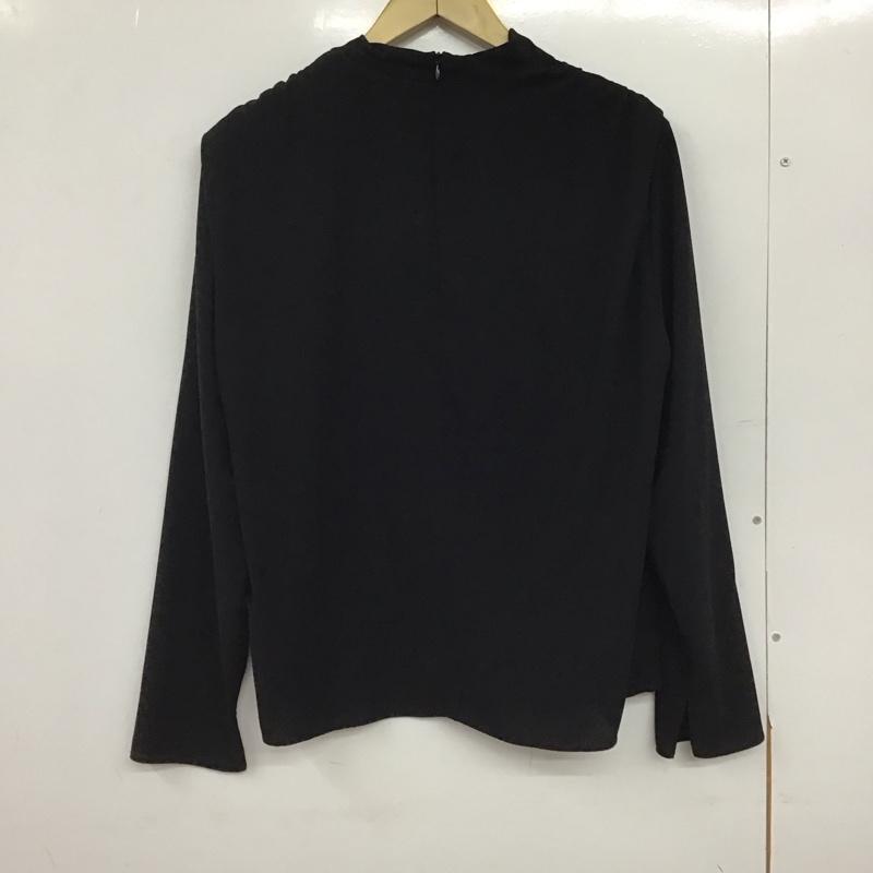 ザラ ZARA カットソー 長袖 長袖カットソー 無地カットソー プルオーバーシャツ M 無地 黒 / ブラック / black レディース USED 古着 中古 10151412