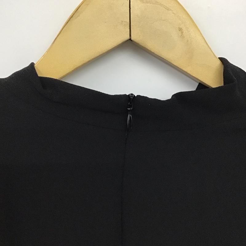 ザラ ZARA カットソー 長袖 長袖カットソー 無地カットソー プルオーバーシャツ M 無地 黒 / ブラック / black レディース USED 古着 中古 10151412