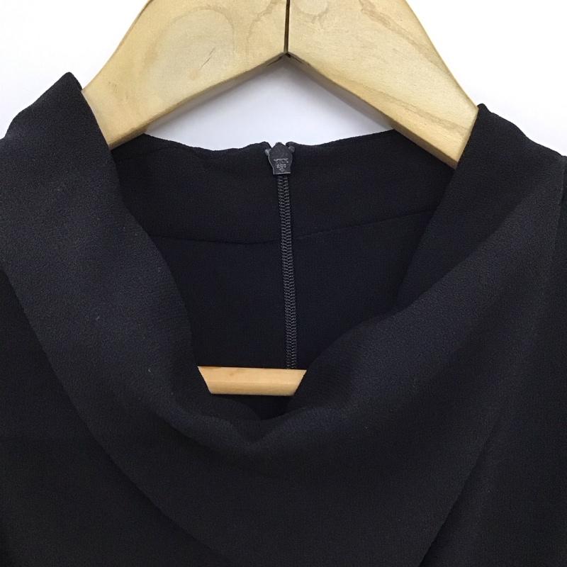 ザラ ZARA カットソー 長袖 長袖カットソー 無地カットソー プルオーバーシャツ M 無地 黒 / ブラック / black レディース USED 古着 中古 10151412