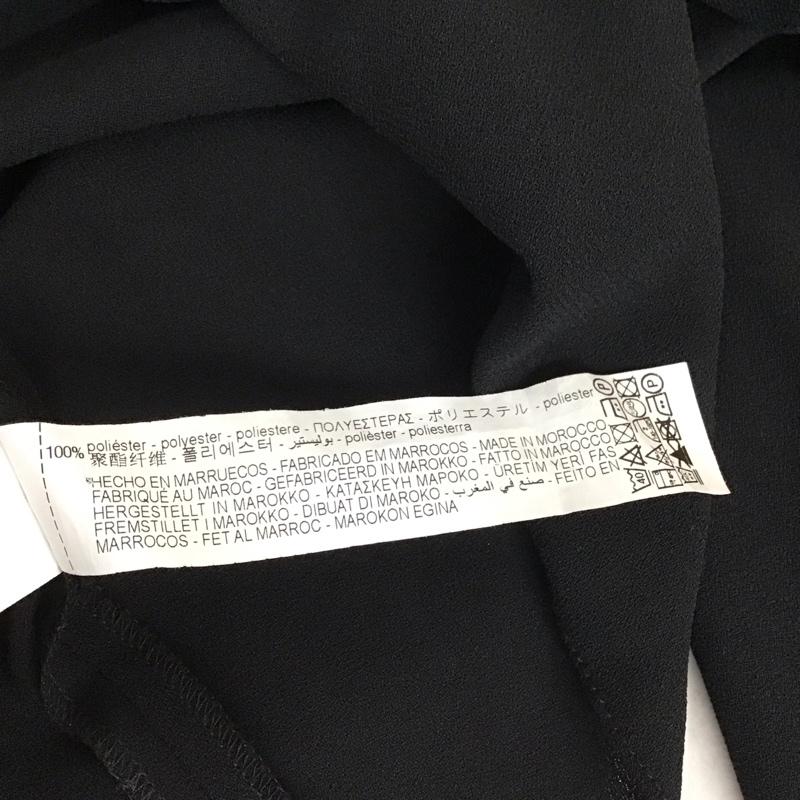 ザラ ZARA カットソー 長袖 長袖カットソー 無地カットソー プルオーバーシャツ M 無地 黒 / ブラック / black レディース USED 古着 中古 10151412