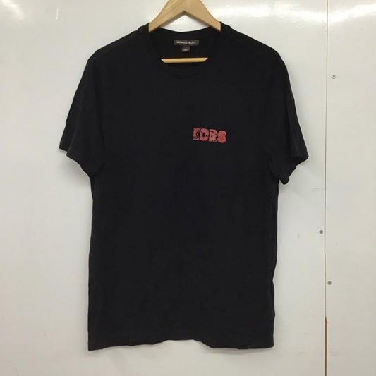 マイケルコース MICHAEL KORS Tシャツ 半袖 半袖カットソー プリントTシャツ クルーネックカットソー M 無地 黒 / ブラック / black レディース USED 古着 中古 10151414