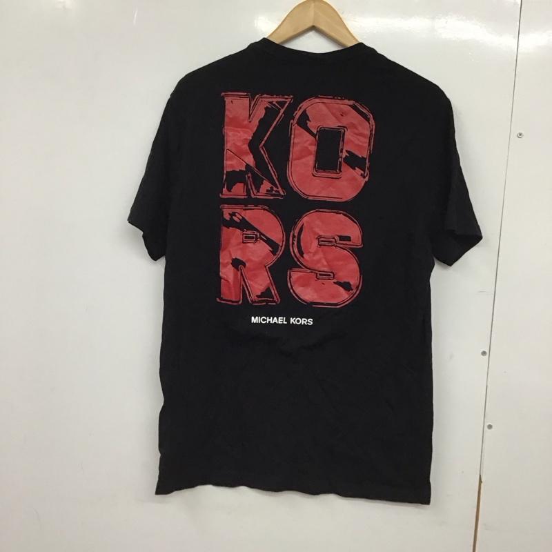 マイケルコース MICHAEL KORS Tシャツ 半袖 半袖カットソー プリントTシャツ クルーネックカットソー M 無地 黒 / ブラック / black レディース USED 古着 中古 10151414