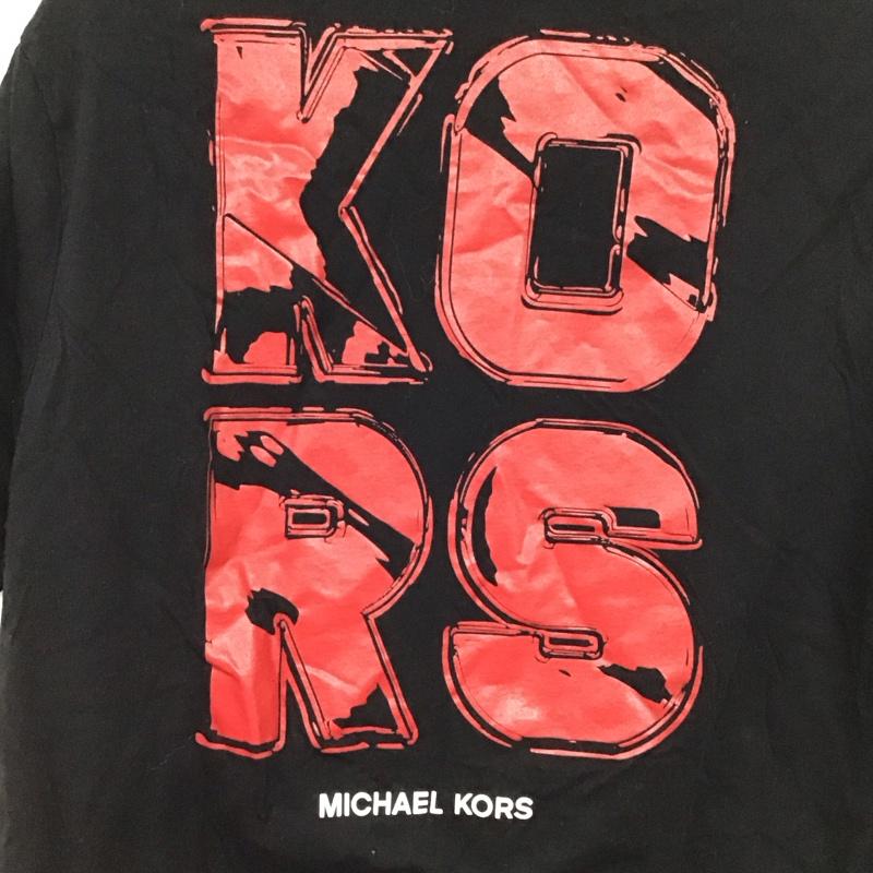 マイケルコース MICHAEL KORS Tシャツ 半袖 半袖カットソー プリントTシャツ クルーネックカットソー M 無地 黒 / ブラック / black レディース USED 古着 中古 10151414
