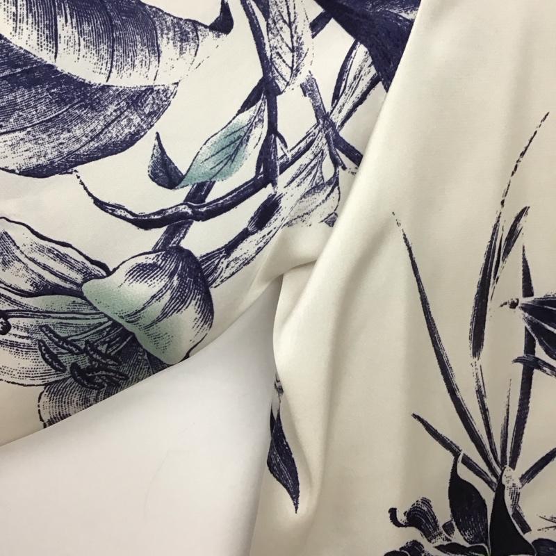 ザラ ZARA シャツ、ブラウス 長袖 長袖シャツ プリントシャツ カラーシャツ M 総柄 白 / ホワイト / white レディース USED 古着 中古 10151415