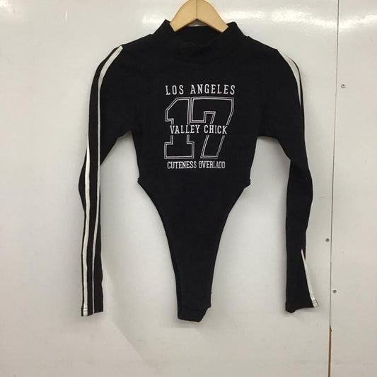 ジェイダ GYDA カットソー 長袖 長袖カットソー 刺繍カットソー FREE ロゴ、文字 黒 / ブラック / black レディース USED 古着 中古 10151428