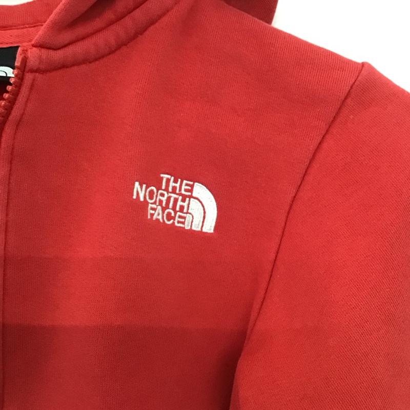 ザノースフェイス THE NORTH FACE パーカー 長袖 ntj61630 ジップアップパーカー スウェット 140cm 無地 赤 / レッド / red ボーイズ USED 古着 中古 10151431