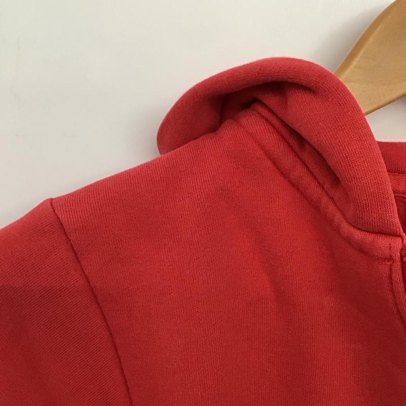 ザノースフェイス THE NORTH FACE パーカー 長袖 ntj61630 ジップアップパーカー スウェット 140cm 無地 赤 / レッド / red ボーイズ USED 古着 中古 10151431
