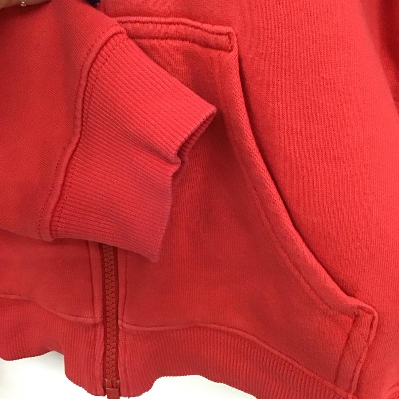 ザノースフェイス THE NORTH FACE パーカー 長袖 ntj61630 ジップアップパーカー スウェット 140cm 無地 赤 / レッド / red ボーイズ USED 古着 中古 10151431