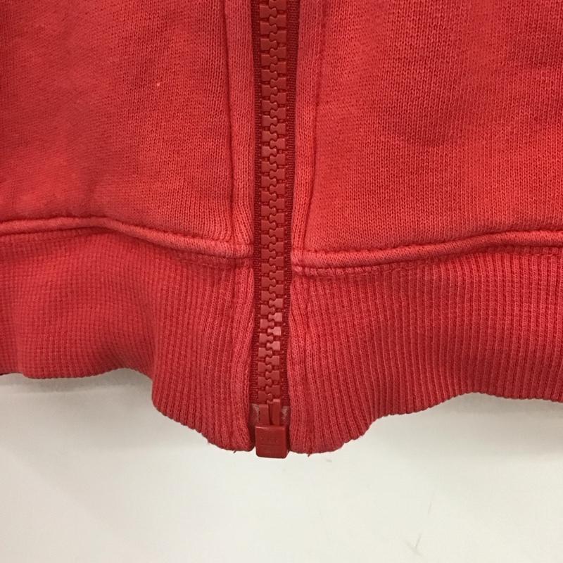 ザノースフェイス THE NORTH FACE パーカー 長袖 ntj61630 ジップアップパーカー スウェット 140cm 無地 赤 / レッド / red ボーイズ USED 古着 中古 10151431