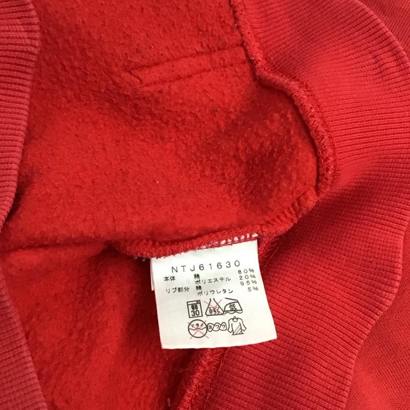ザノースフェイス THE NORTH FACE パーカー 長袖 ntj61630 ジップアップパーカー スウェット 140cm 無地 赤 / レッド / red ボーイズ USED 古着 中古 10151431
