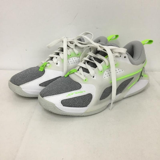 ナイキ NIKE スニーカー スニーカー FZ2473-103 バスケットシューズ JORDAN HEIR 24.5cm 24.5cm ワンポイント 白 / ホワイト / white X 灰 / グレー / gray X 薄緑 / ライトグリーン / レディース USED 古着 中古 10151437