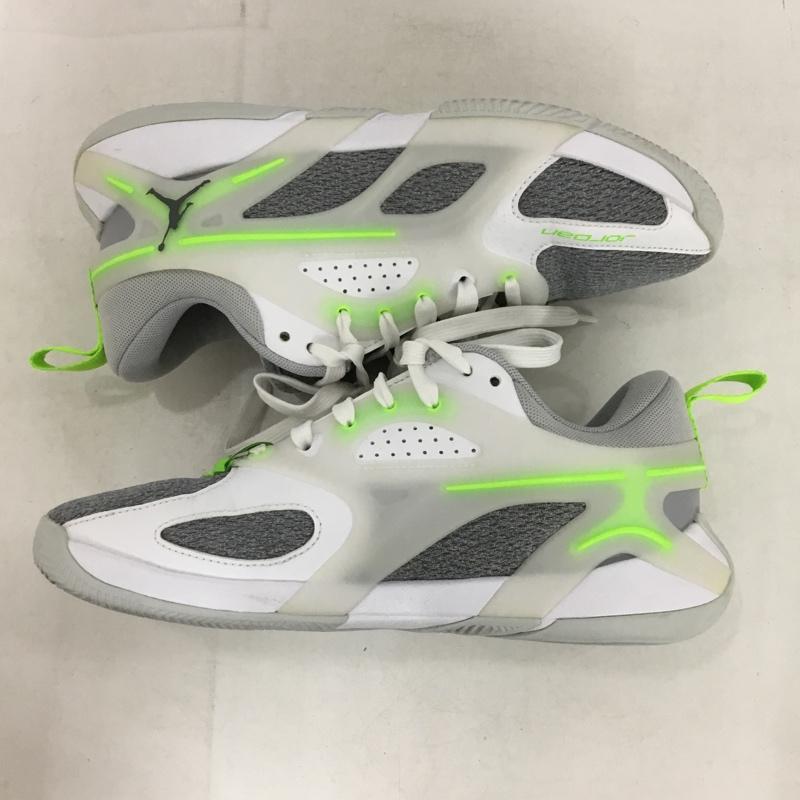 ナイキ NIKE スニーカー スニーカー FZ2473-103 バスケットシューズ JORDAN HEIR 24.5cm 24.5cm ワンポイント 白 / ホワイト / white X 灰 / グレー / gray X 薄緑 / ライトグリーン / レディース USED 古着 中古 10151437