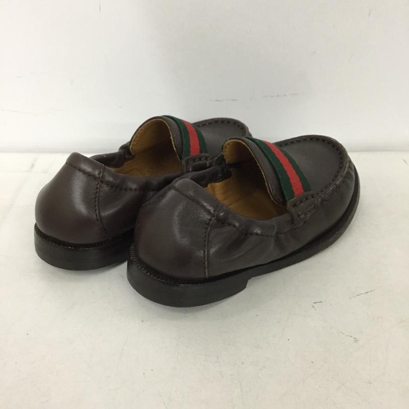 グッチ GUCCI シューズ シューズ ベビー356069 チルドレンズ 24 無地 茶 / ブラウン / brown ガールズ USED 古着 中古 10151439