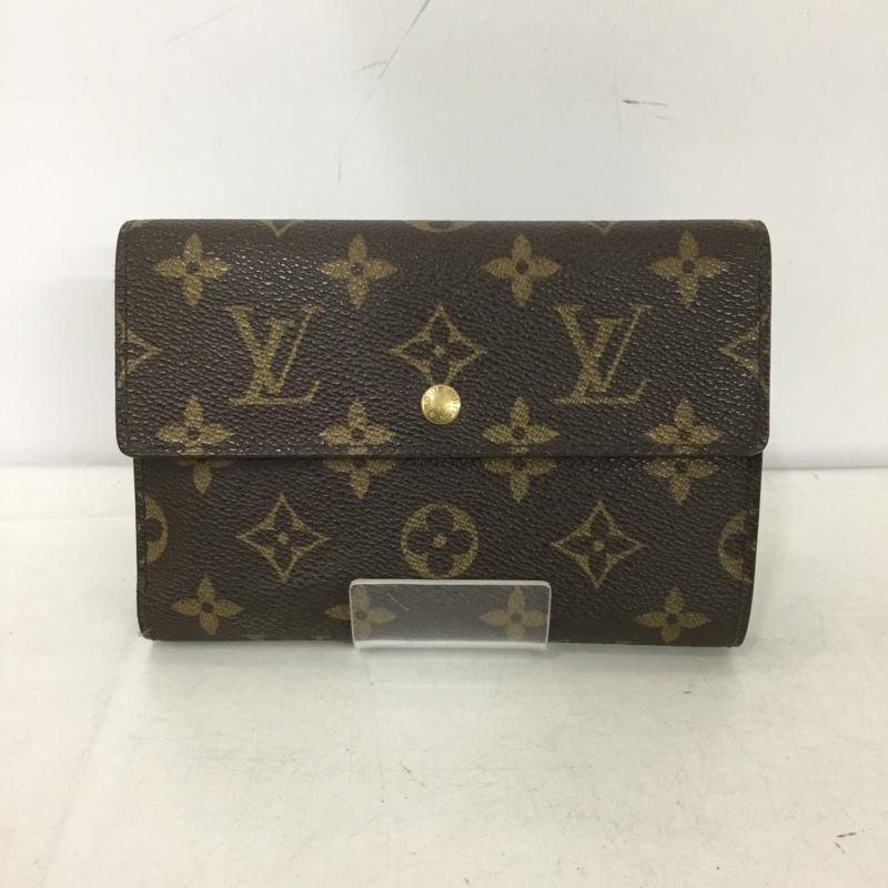 ルイヴィトン LOUIS VUITTON 財布 長財布 SP0040 ポルトトレゾール エテュイパピエ モノグラム 総柄 茶 / ブラウン / brown レディース USED 古着 中古 10151441