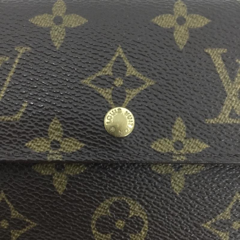 ルイヴィトン LOUIS VUITTON 財布 長財布 SP0040 ポルトトレゾール エテュイパピエ モノグラム 総柄 茶 / ブラウン / brown レディース USED 古着 中古 10151441