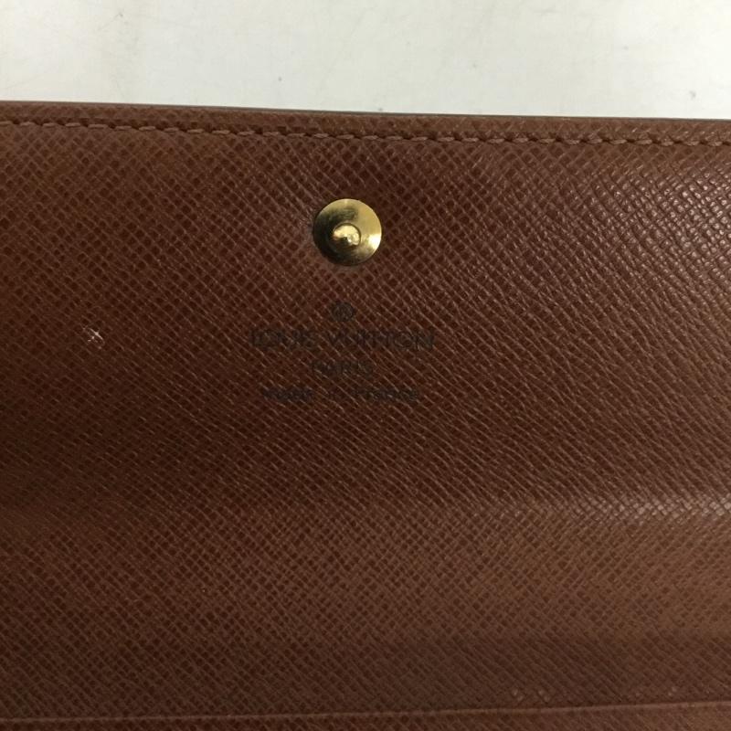 ルイヴィトン LOUIS VUITTON 財布 長財布 SP0040 ポルトトレゾール エテュイパピエ モノグラム 総柄 茶 / ブラウン / brown レディース USED 古着 中古 10151441