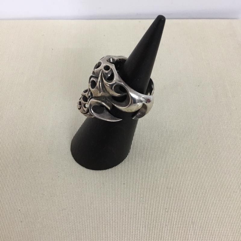 テンダーロイン TENDERLOIN アクセサリー 指輪 ボルネオスカルリング 19号 箱有 無地 銀 / シルバー / silver color メンズ USED 古着 中古 10151445