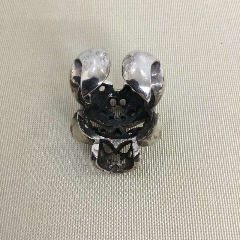 テンダーロイン TENDERLOIN アクセサリー 指輪 ボルネオスカルリング 19号 箱有 無地 銀 / シルバー / silver color メンズ USED 古着 中古 10151445