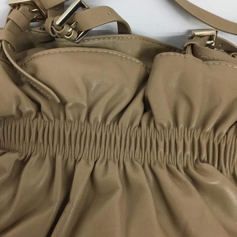 ザラ ZARA ハンドバッグ ハンドバッグ ギャザー 無地 ベージュ / ベージュ / beige レディース USED 古着 中古 10151451