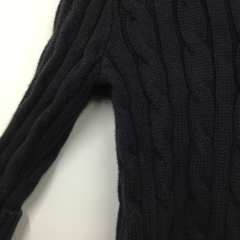 ラルフローレン RALPHLAUREN カーディガン 長袖 コットン ベビー 12M 襟付き ケーブル編み ワンポイント 紺 / ネイビー / navy ガールズ USED 古着 中古 10151454
