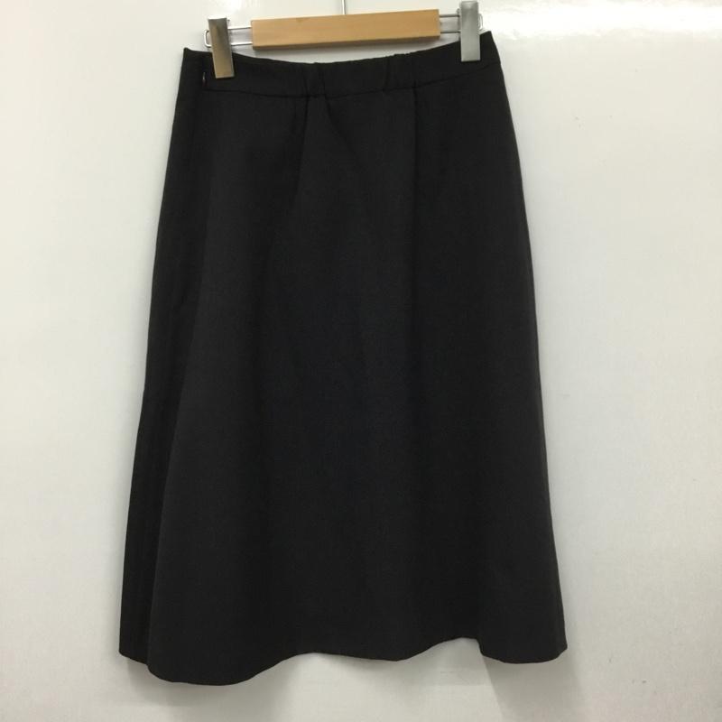 インデックス index スカート ひざ丈スカート C58-79006 プリーツ M 無地 紺 / ネイビー / navy レディース USED 古着 中古 10151457