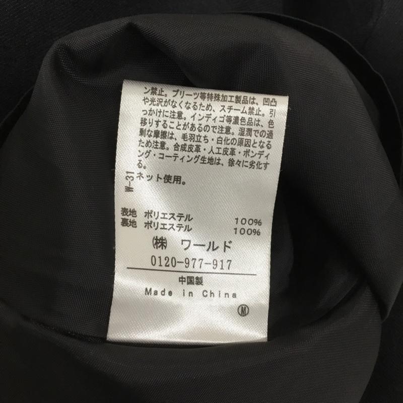 インデックス index スカート ひざ丈スカート C58-79006 プリーツ M 無地 紺 / ネイビー / navy レディース USED 古着 中古 10151457