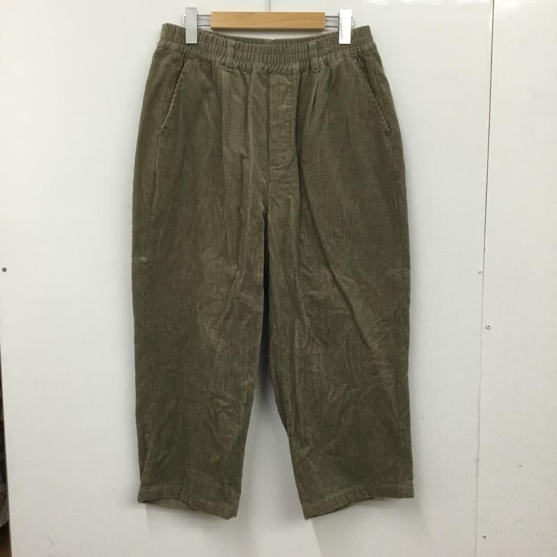 エマクローズ EMMA CLOTHES ボトムス ボトムス EMot283 コーデュロイ タックワイドテーパードパンツ M 無地 カーキ / カーキ / khaki メンズ USED 古着 中古 10151458
