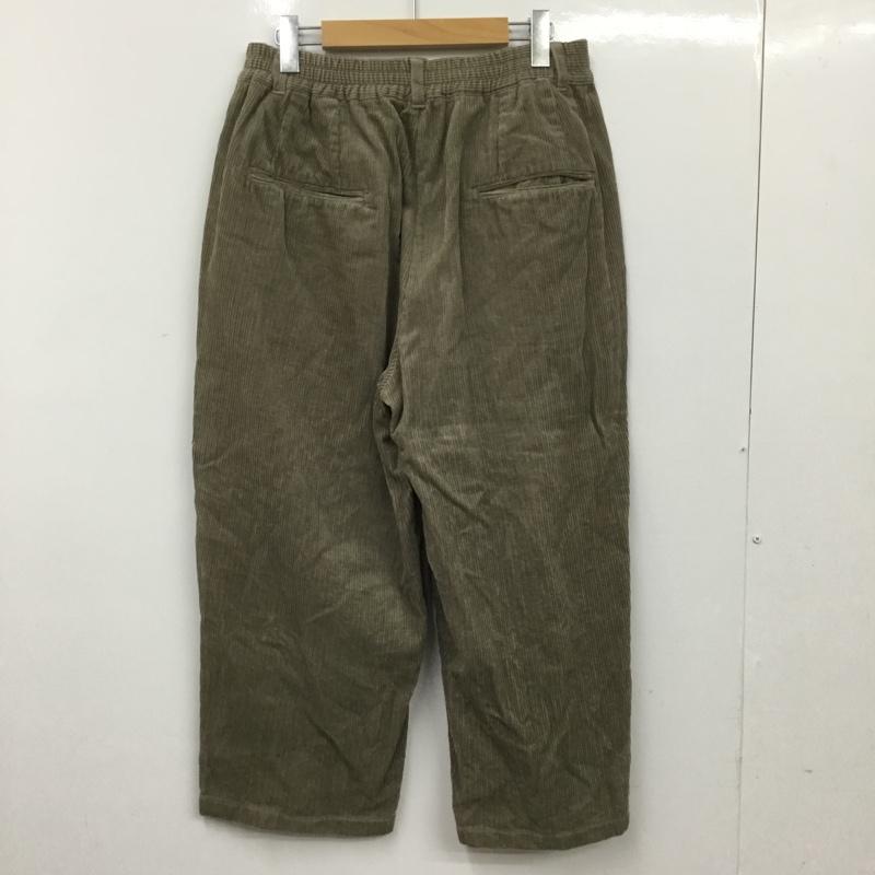 エマクローズ EMMA CLOTHES ボトムス ボトムス EMot283 コーデュロイ タックワイドテーパードパンツ M 無地 カーキ / カーキ / khaki メンズ USED 古着 中古 10151458