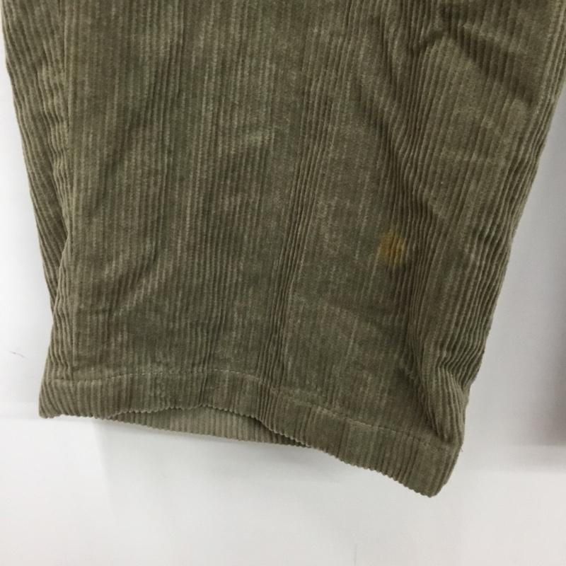 エマクローズ EMMA CLOTHES ボトムス ボトムス EMot283 コーデュロイ タックワイドテーパードパンツ M 無地 カーキ / カーキ / khaki メンズ USED 古着 中古 10151458