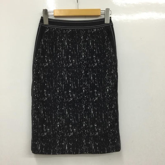 ボス BOSS スカート ひざ丈スカート UK4 プリーツ タイト  紺 / ネイビー / navy X 白 / ホワイト / white レディース USED 古着 中古 10151459